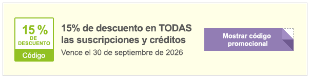 ¡Código promocional de Shutterstock! - Ahorre 15% en cualquier paquete de crédito o suscripción - Código promocional de Shutterstock