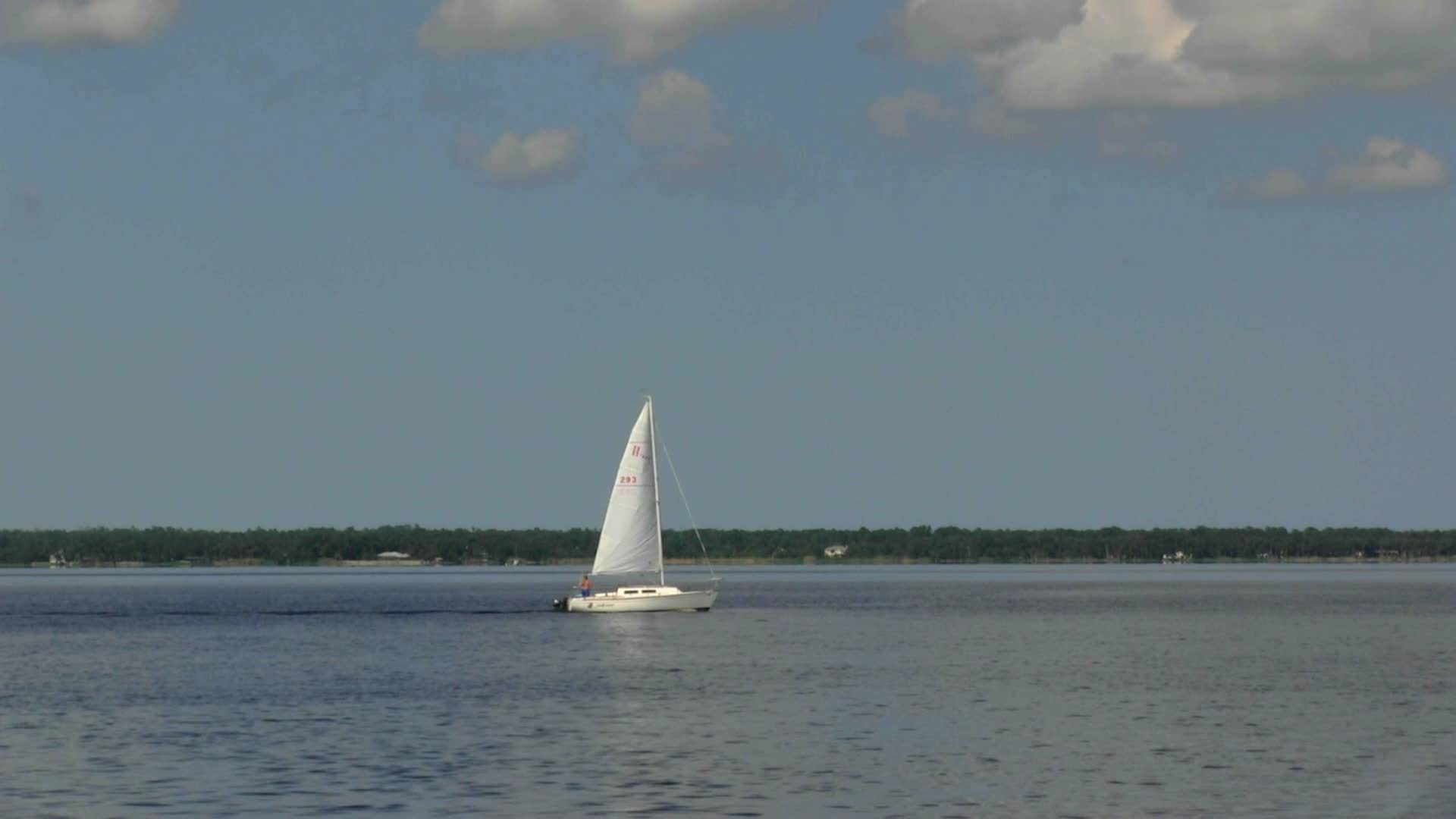 Sailboat On The Water Free Hd Stock Video Footage Videezy Com