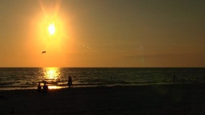 Beach scene at sunset - Free HD Video Clips & Stock Video Footage at ...