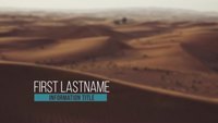 Simple Clean Lower Third Intro 4K After Effects Template