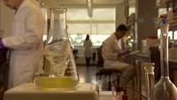 Mixing beaker in lab
