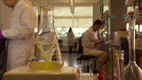 Mixing beaker in lab