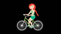 Animated-character-girl-biking-alpha-transparent