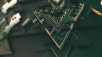 3D Aztec Triangle Design Motion Graphic in 4K