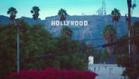 Static-shot-of-hollywood-sign-of-los-angeles-in-4k