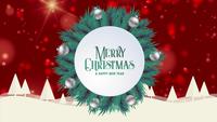 Merry-christmas-greeting-card-animation-red-bokeh-background-trees-snow