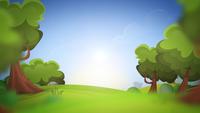 Spring Cartoon Nature Background Loop