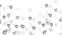 Illustration of Hearts Falling