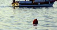 Bateau de plaisance passant à travers