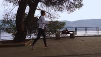 Entraînement cardio, course féminine