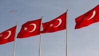 Drapeau national turc rouge et blanc