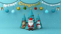Merry Christmas and Happy new year festival.