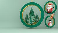 Decorações de Natal dentro de anéis