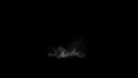 Smoke Slowly Flowing on Black Background