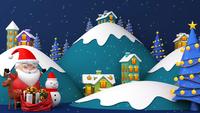 Santa Claus Ready to Give His Gifts to Some Villages