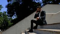 Guy Is Engaged in A Telephone Conversation